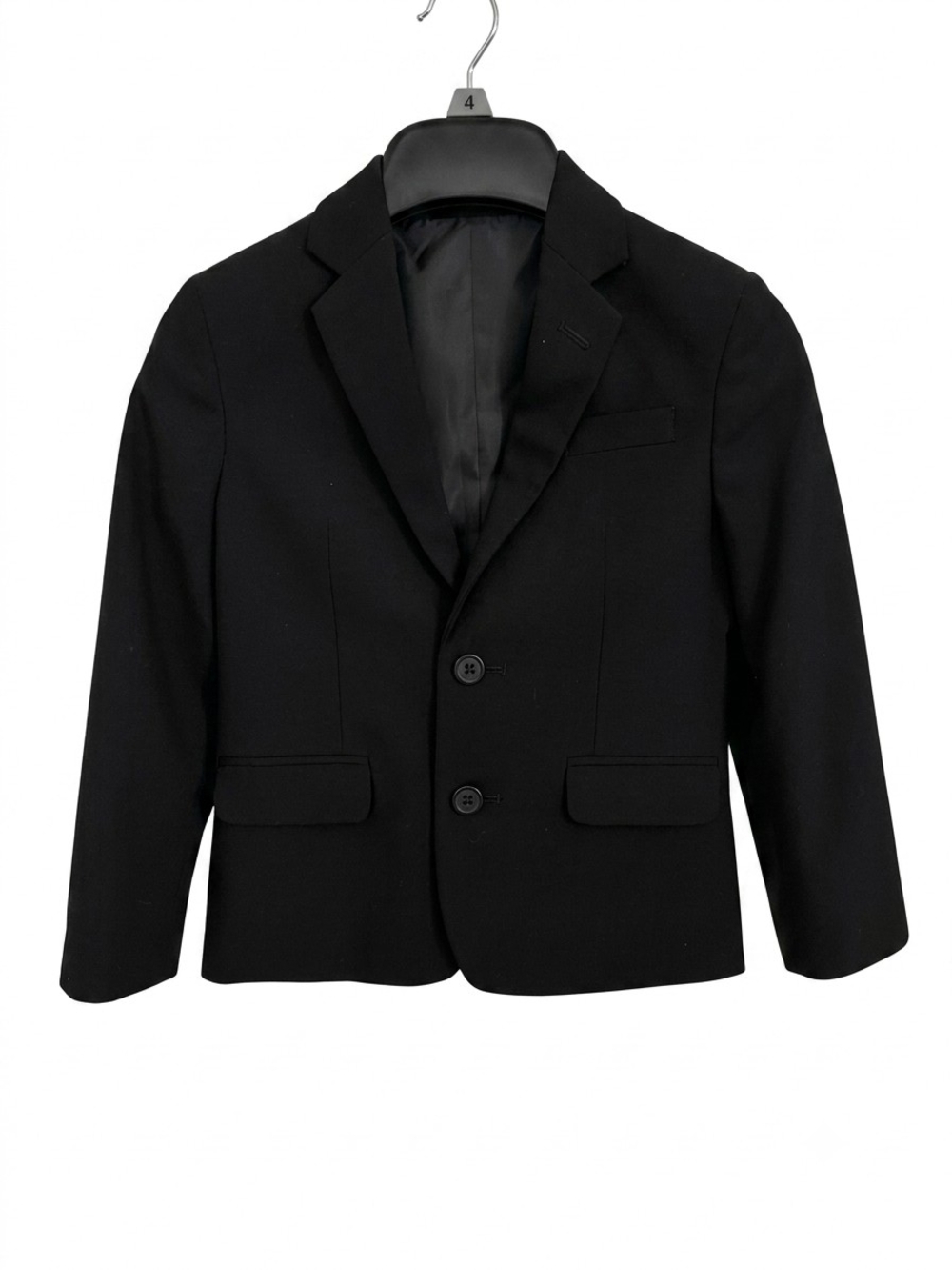 Size 6 is Beautiful Kids' Black Formal Blazer - Classic Two-Button Jacket